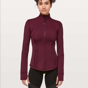 Lululemon define jacket nulux maroon 2 FIRM